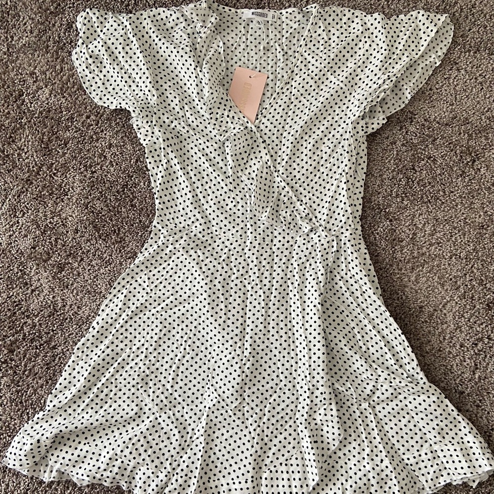 Polka Dot Wrap Dress
